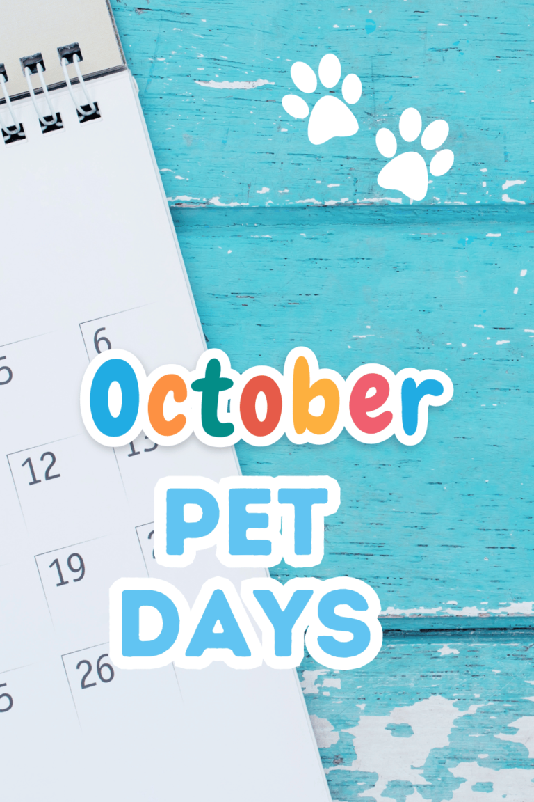 October Pet Days - National Pet Days